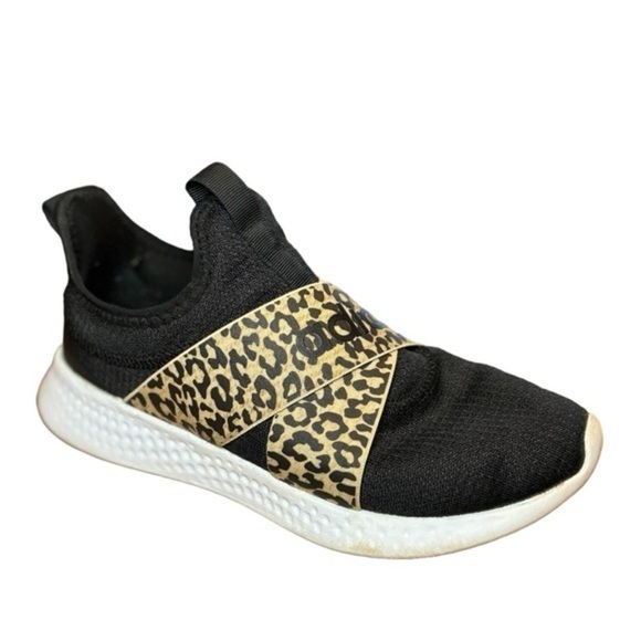 Adidas Puremotion Adapt Black Slip on Sneakers Chetah X Strap Size 6.5 - Picture 1 of 11
